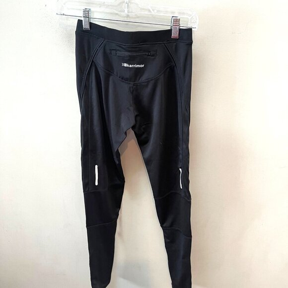 Karrimor Black Running Tights With Zippered Pockets & Reflective Stripes Activew - Picture 3 of 6